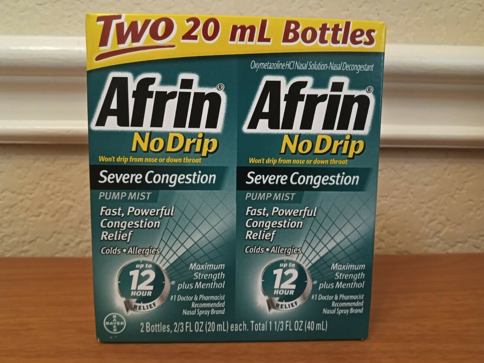 Lote de 8 Afrin Sin Goteo Botellas de Congestión Severa 20ml Etsy