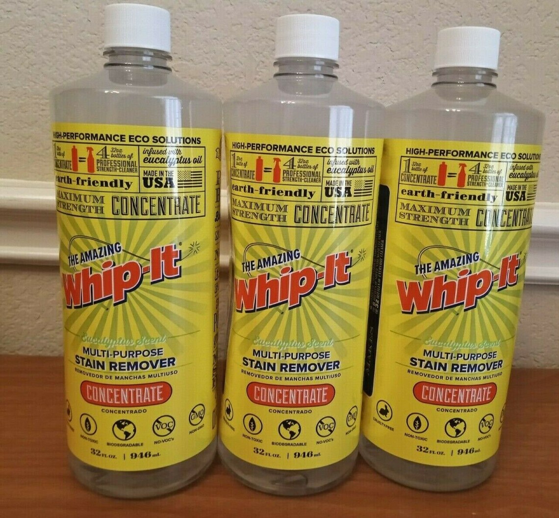 Lot of 3 The Amazing Whipit 32oz MutiPurpose Stain Remover Etsy