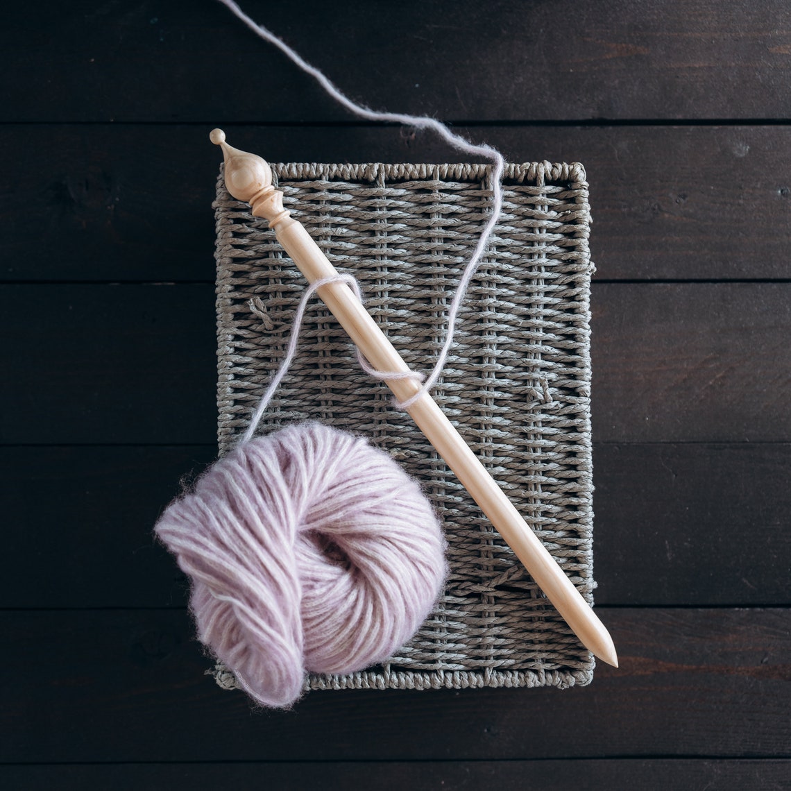 Broomstick lace tool size 15 mm. Mace for crochet with groove Etsy