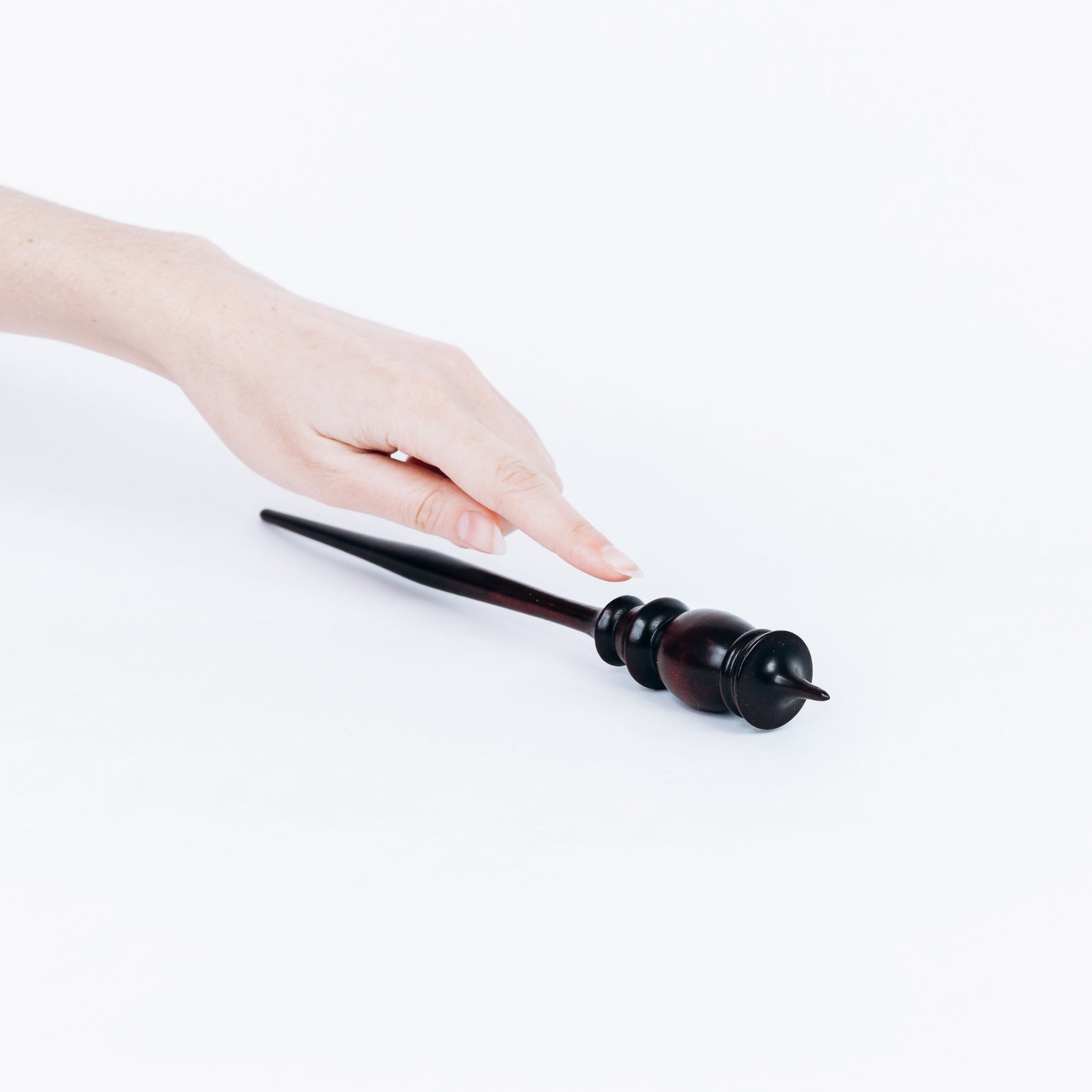 Russian support spindle for spinning yarn made of pine wood Etsy