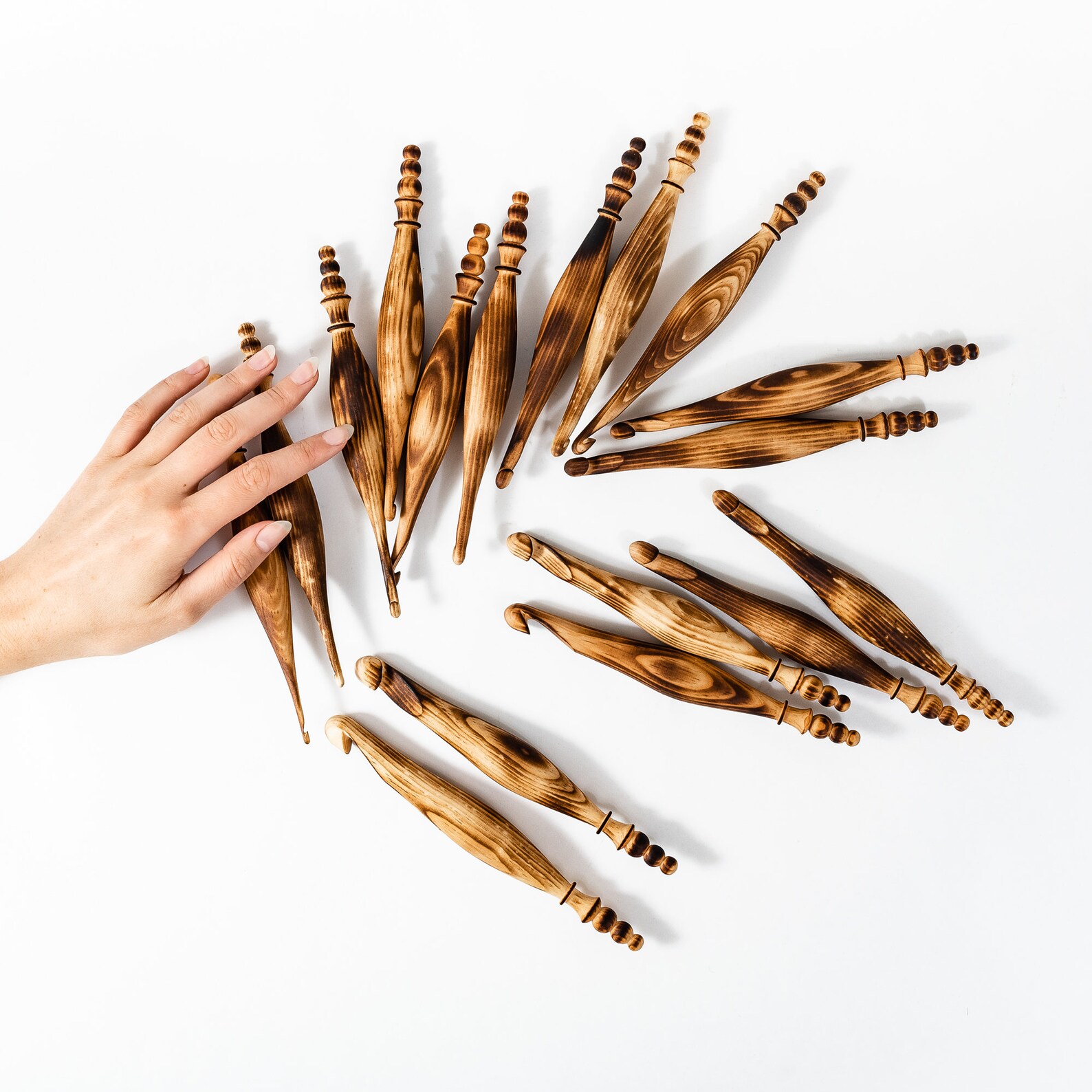 Ensemble de crochet en bois pour crocheter 17 pièces faites Etsy