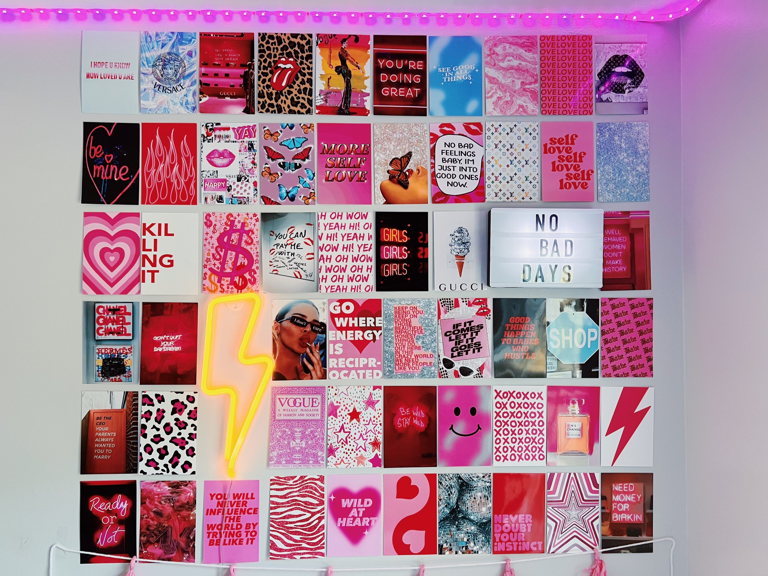 Designer Wall Photo Collage 60 Prints | Etsy