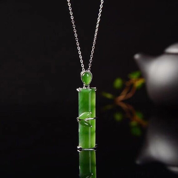 Jade on sale pendant etsy