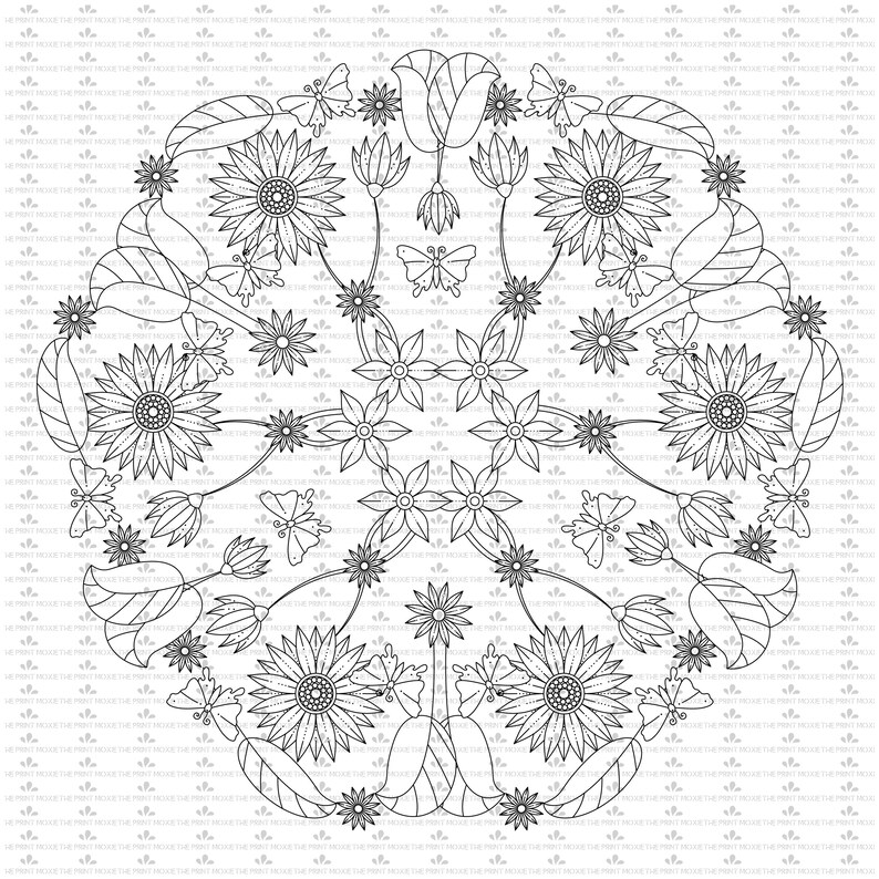 Download Mandala svg Mandala Rectangle Coloring Pages Adult | Etsy