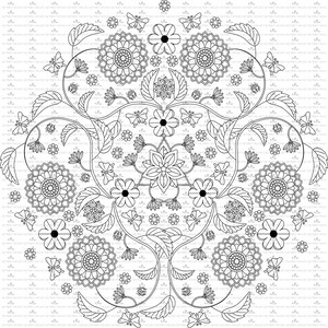 Download Mandala Svg Mandala Rectangle Coloring Pages Adult Etsy