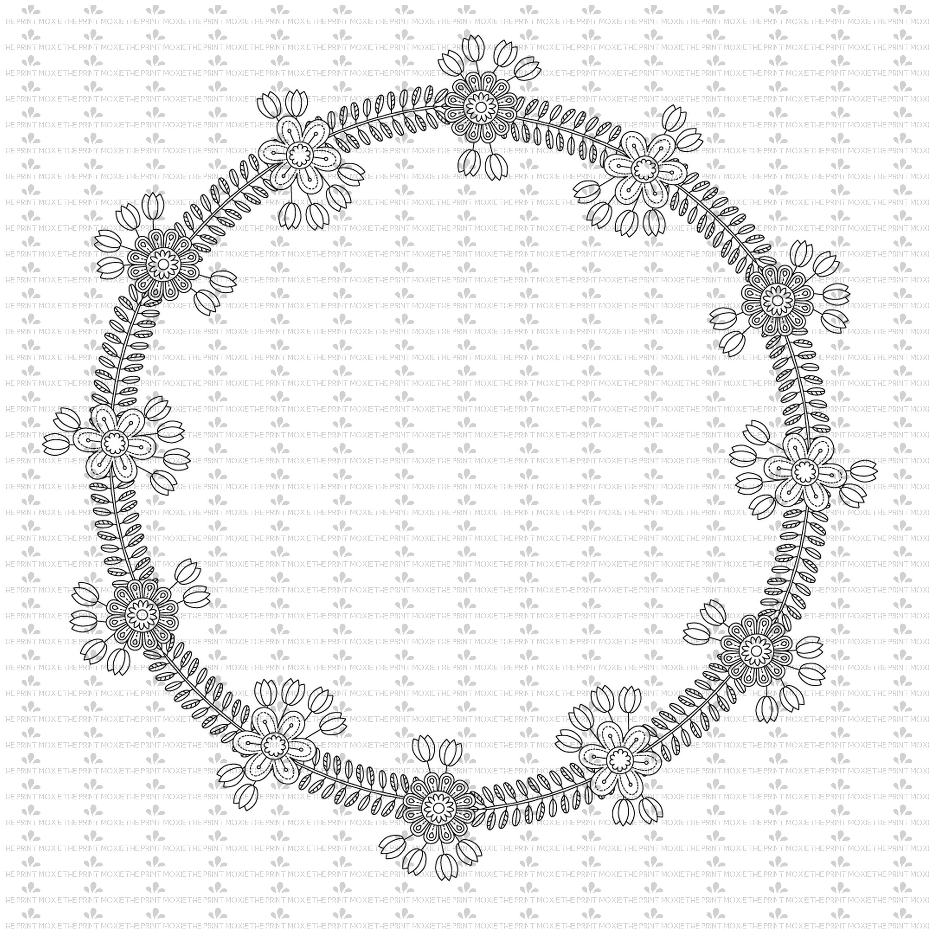Download Mandala Svg Mandala Rectangle Coloring Pages Adult Etsy