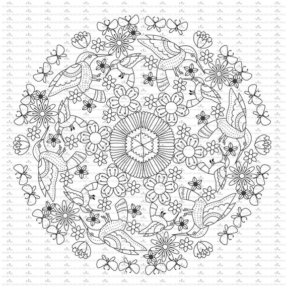Download Mandala Svg Mandala Rectangle Coloring Pages Adult Etsy