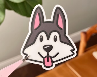 Husky Sticker | Vinyl Waterproof Dog Sticker