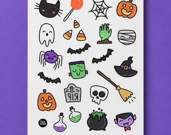 Halloween Temporary Tattoo Sheet