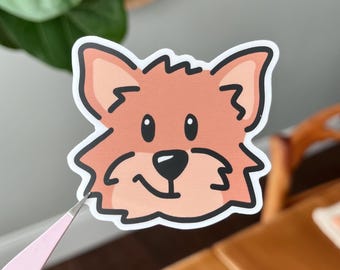 Yorkie Sticker | Vinyl Waterproof Dog Sticker