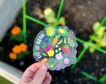 Veggie Garden Suncatcher | Rainbow Window Sticker | Rainbow Maker Prism Decal