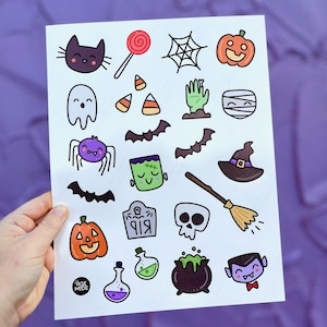 Halloween Temporary Tattoo Sheet