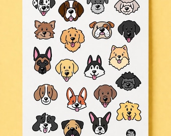 Dog Temporary Tattoo Sheet