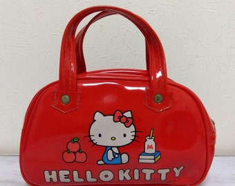 Sanrio HELLO KITTY An Apple A Day Laptop Messenger Bag Purse Retired Rare