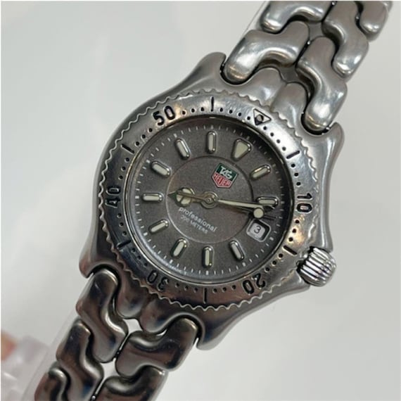 Tag Heuer WG1313-0 Date Gray Dial Quartz Ladies / Vintage Tag 