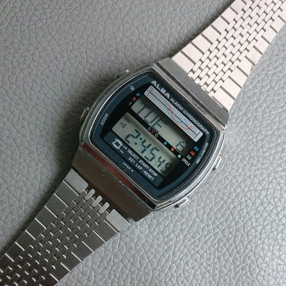 Seiko Alba Alarm Chronograph Y7724000 Made in Japan 1982 / - Etsy Canada