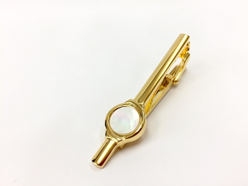 Vintage White Mother of Pearl Tie Clip White Mother of Pearl Tie Bar White Pearl Tie Clip 120602
