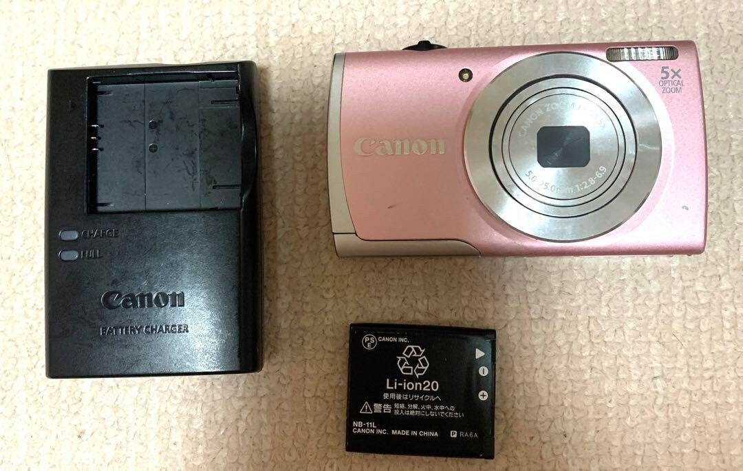 ハルノヒカメラ【スマホ転送可能】Canon power shot A2600 ピンク コンデジ