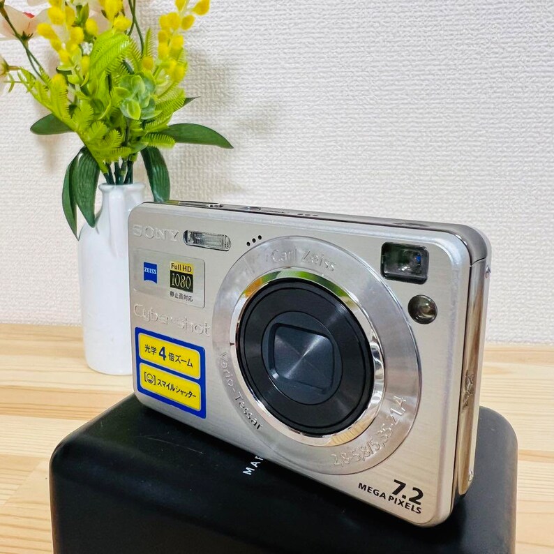 Sony Cybershot DSCW110 7.2MP Compact Digital Camera Silver / Etsy