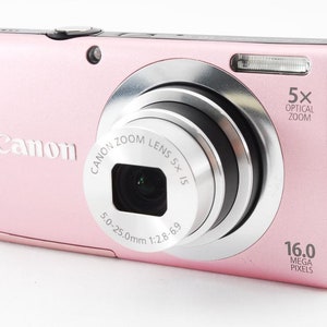Canon Powershot A2400 IS Digital Camera Pink / Retro Digital - Etsy