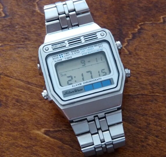 Vintage Seiko A2585040 Silverwave Digital watch 198… Gem