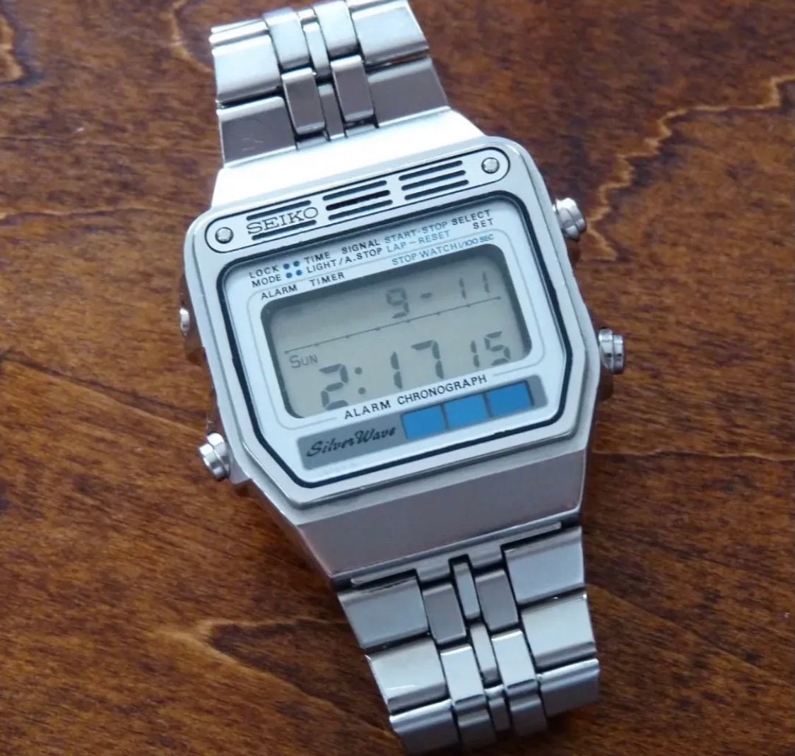 Vintage Seiko Silverwave Digital Watch 1980 / -