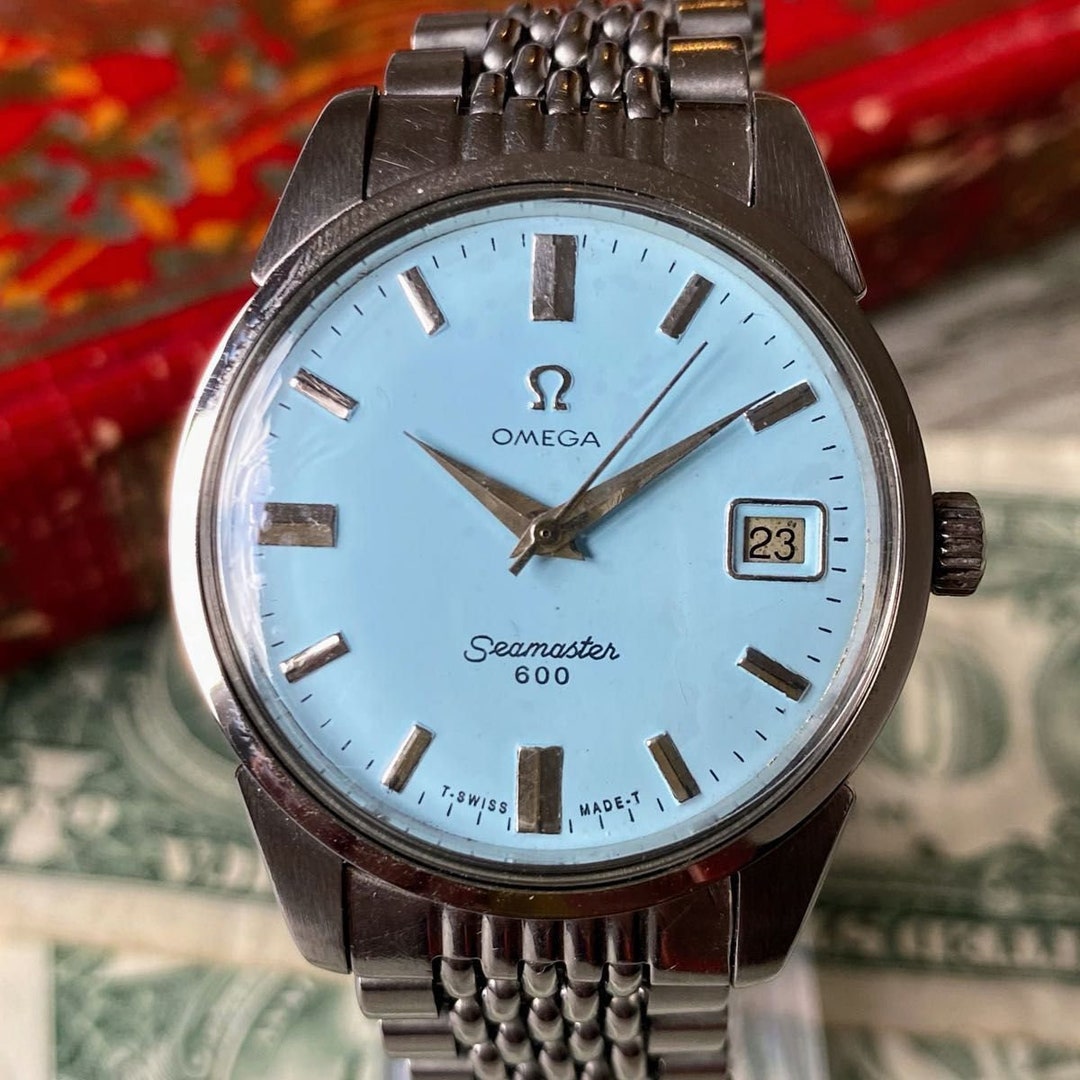 Vintage Omega Seamaster 600 Blue Dial Cal.610 Manual Watch