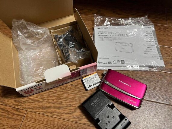 wasserette kennisgeving Luchtvaartmaatschappijen Fujifilm Finepix Z70 12.2MP Compact Digital Camera Pink / - Etsy