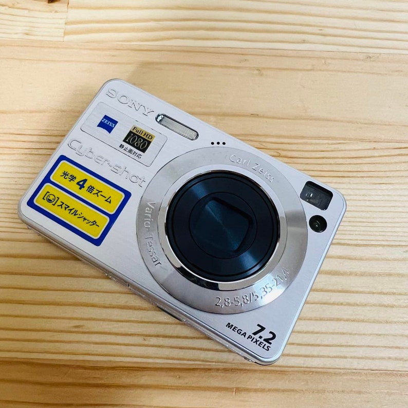Sony Cybershot DSCW110 7.2MP Compact Digital Camera Silver / Etsy