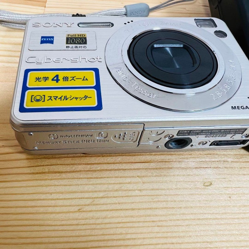 Sony Cybershot DSCW110 7.2MP Compact Digital Camera Silver / Etsy