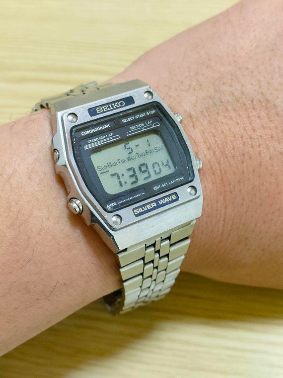 Vintage Seiko A229-5050 Digital Chronograph Alarm Watch / - Etsy Norway