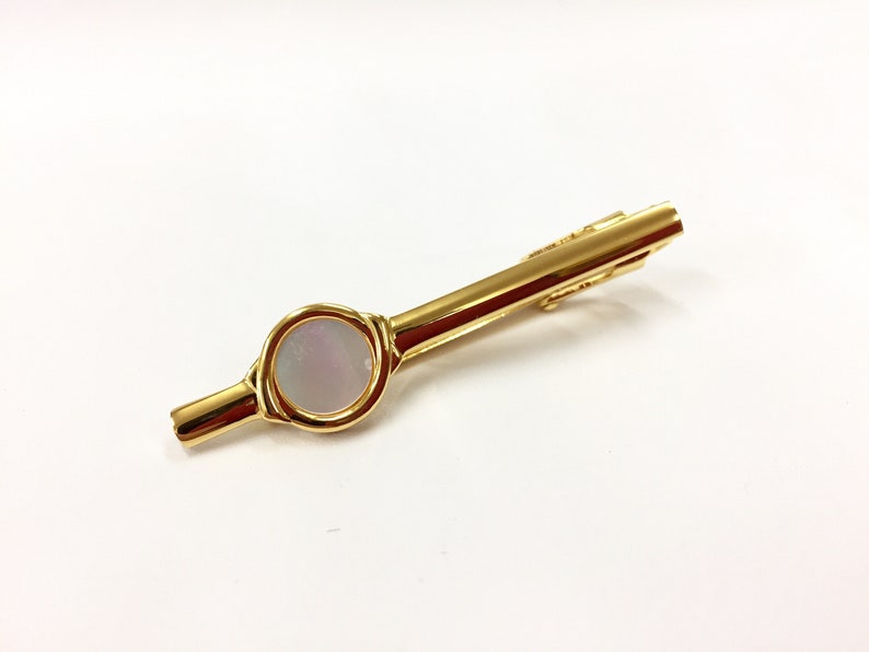 Vintage White Mother of Pearl Tie Clip White Mother of Pearl Tie Bar White Pearl Tie Clip 120602