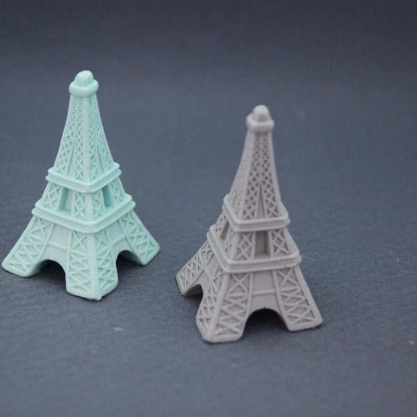 Eiffelturm 3D handgemachte Silikonform, Kerze Wachs Seife Harz Polymer Clay Candy Schokolade Kuchen