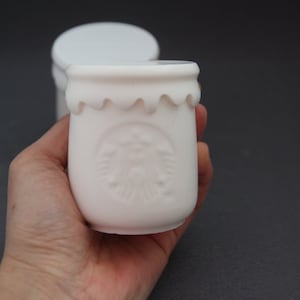 Starbucks Yogurt Bottle Handmade Silicone Mold,Candle Wax Soap Plaster Resin Polymer Clay Candy Chocolate Cake