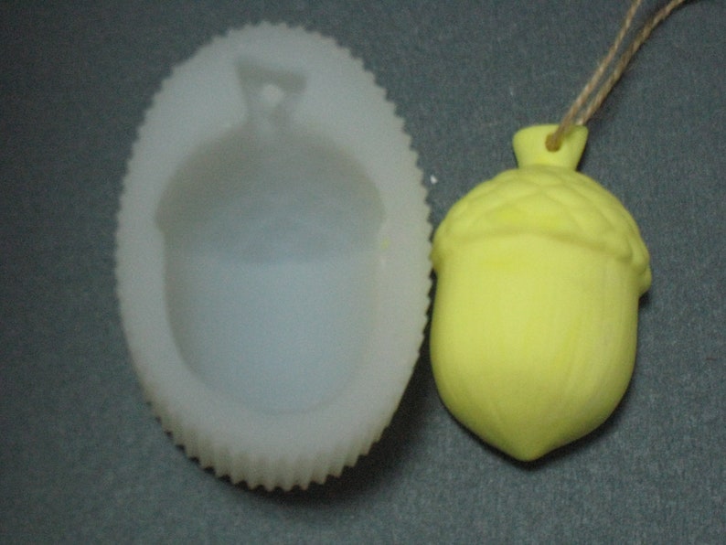 Candle Wax Soap Plaster Resin Polymer Clay Candy Chocolate Cake-Big Acorn Handmade Silicone Mold