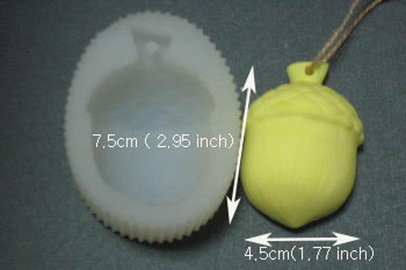 Candle Wax Soap Plaster Resin Polymer Clay Candy Chocolate Cake-Big Acorn Handmade Silicone Mold