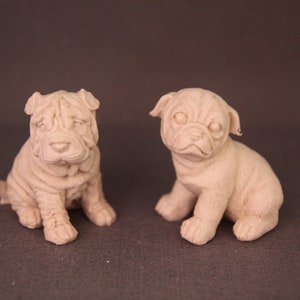 Real Dog Handmade Silicone Mold,Candle Wax Soap Plaster Resin Polymer Clay Candy Chocolate Cake