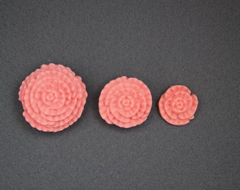 Carnation 2D Handmade Silicone Mold, Candle Wax Soap Plaster Resin Polymer Clay Candy Chocolate Cake