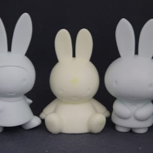 Rabbit 2D Handmade Silicone Mold,Candle Wax Soap Plaster Resin Polymer Clay Candy Chocolate Cake