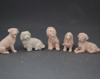 Detailed dog Handmade Silicone Mold,Candle Wax Soap Plaster Resin Polymer Clay Candy Chocolate Cake
