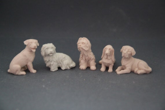 Detailed dog Handmade Silicone Mold,Candle Wax Soap Plaster Resin Polymer Clay Candy Chocolate Cake
