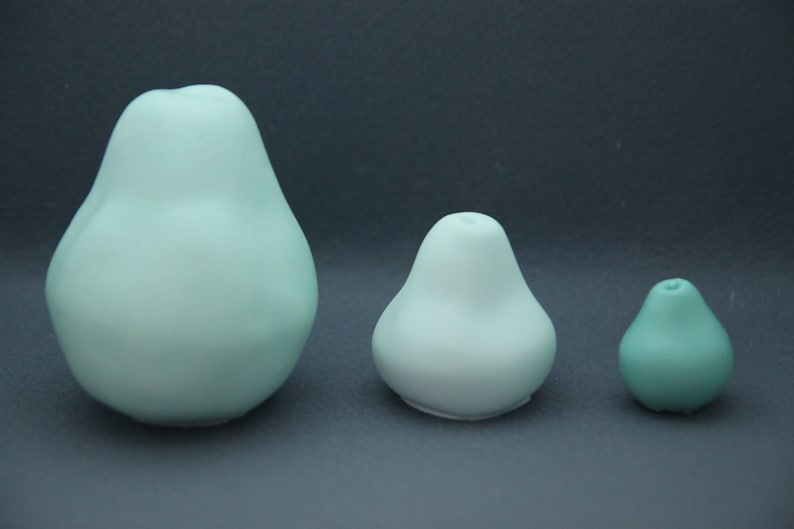 Big Pear Handmade Silicone Mold,Lime Handmade Silicone Mold Candle Wax Soap Plaster Resin Polymer Clay Candy Chocolate Cake