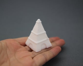 Mini Eiffel Tower 3D Handmade Silicone Mold,Candle Wax Soap Plaster Resin Polymer Clay Candy Chocolate Cake