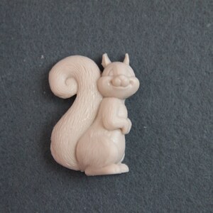 Mini Squirrel Handmade Silicone Mold,Candle Wax Soap Plaster Resin Polymer Clay Candy Chocolate Cake