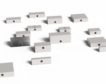 15 Sizes of 164lowrider Drop Blocks™ for making Lowrider 1/64 Scale Custom cars - Hotwheels Maisto Matchbox - 3d Print in TPU