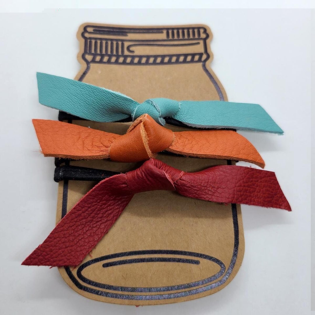 Hair Ties Assorted Ponytail Ties Leather Ponytail Ties Surprise Pack of