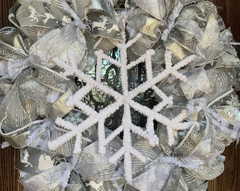 Snowflake Christmas wreath