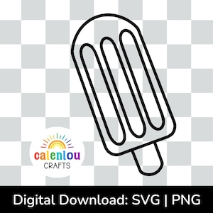 popsicle outline PNG SVG, commercial use instant digital download, summer dessert svg for cricut, silhouette cut file, ice cream clipart