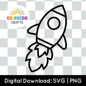 fusée PNG, SVG, téléchargement numérique instantané, usage commercial, fichier svg fusée contour pour cricut, silhouette couper fichier, espace, galaxie