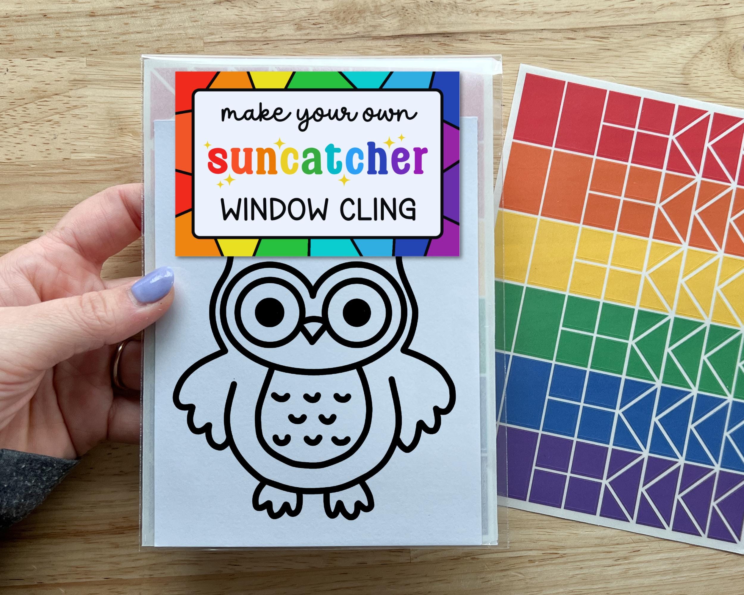 42 Creative Owl Crafts For Kids 18 owl craft kit for kids, suncatcher sticker arts and crafts for 3…